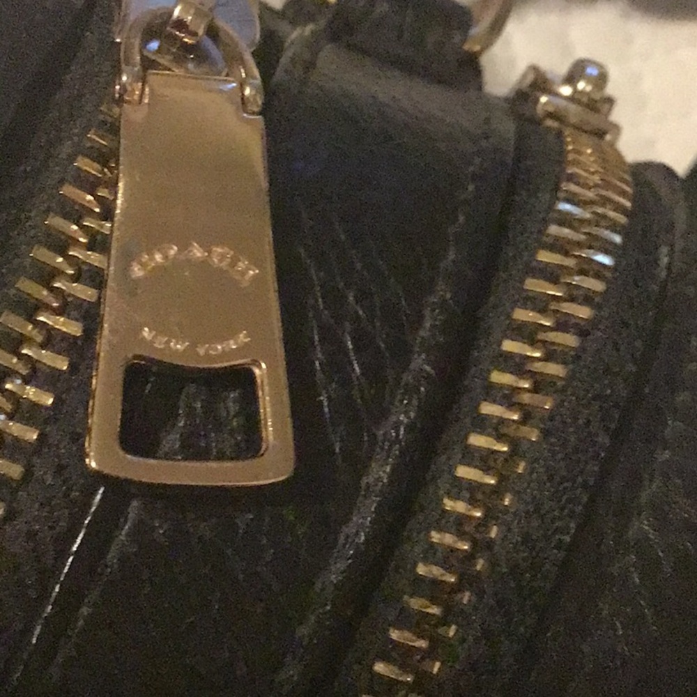 Coach Black Pebbled Leather Embossed Logo Crossbody - Picture 4 of 10